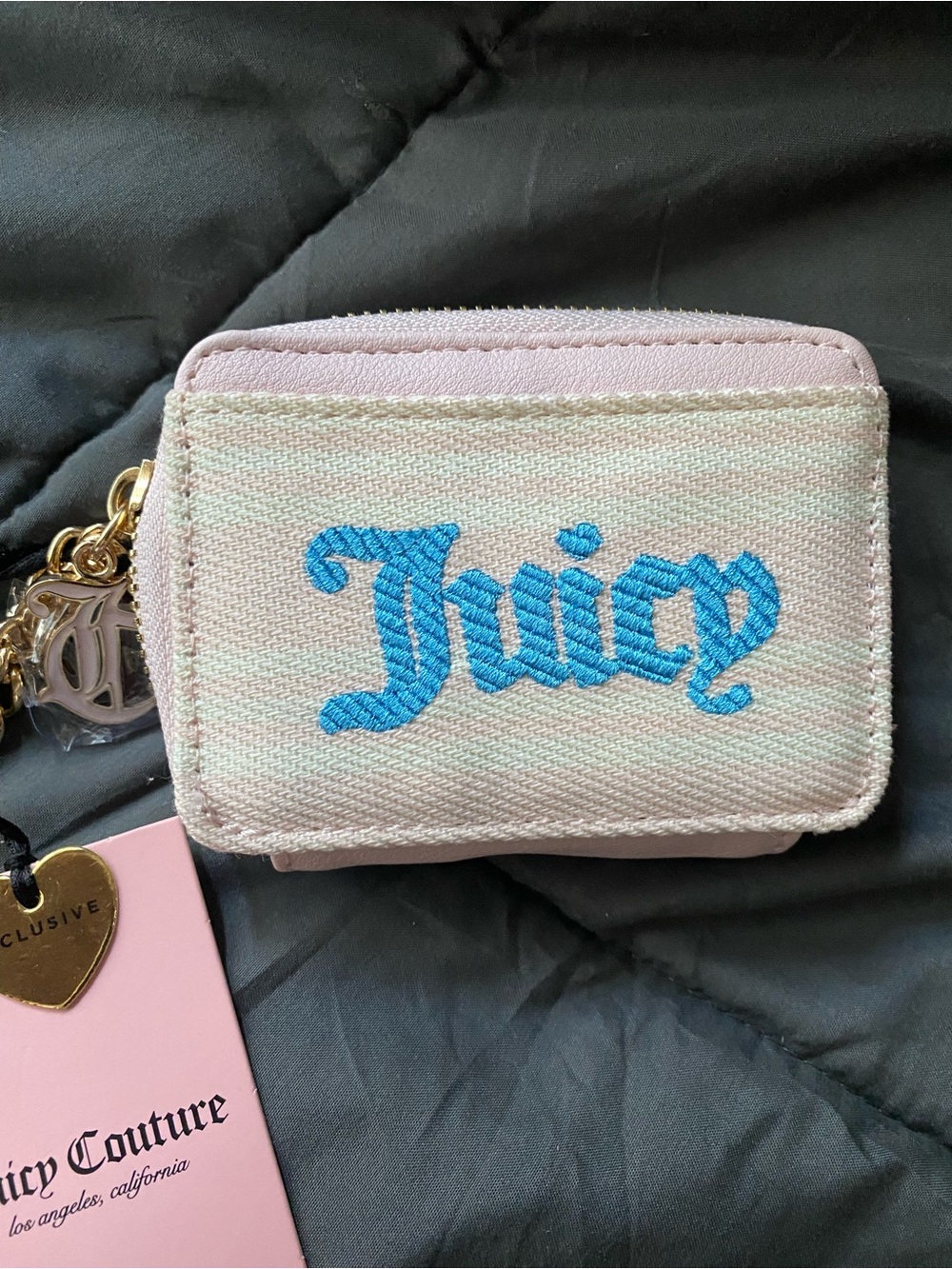 Juicy Couture Pink Embroidered wallet NWT